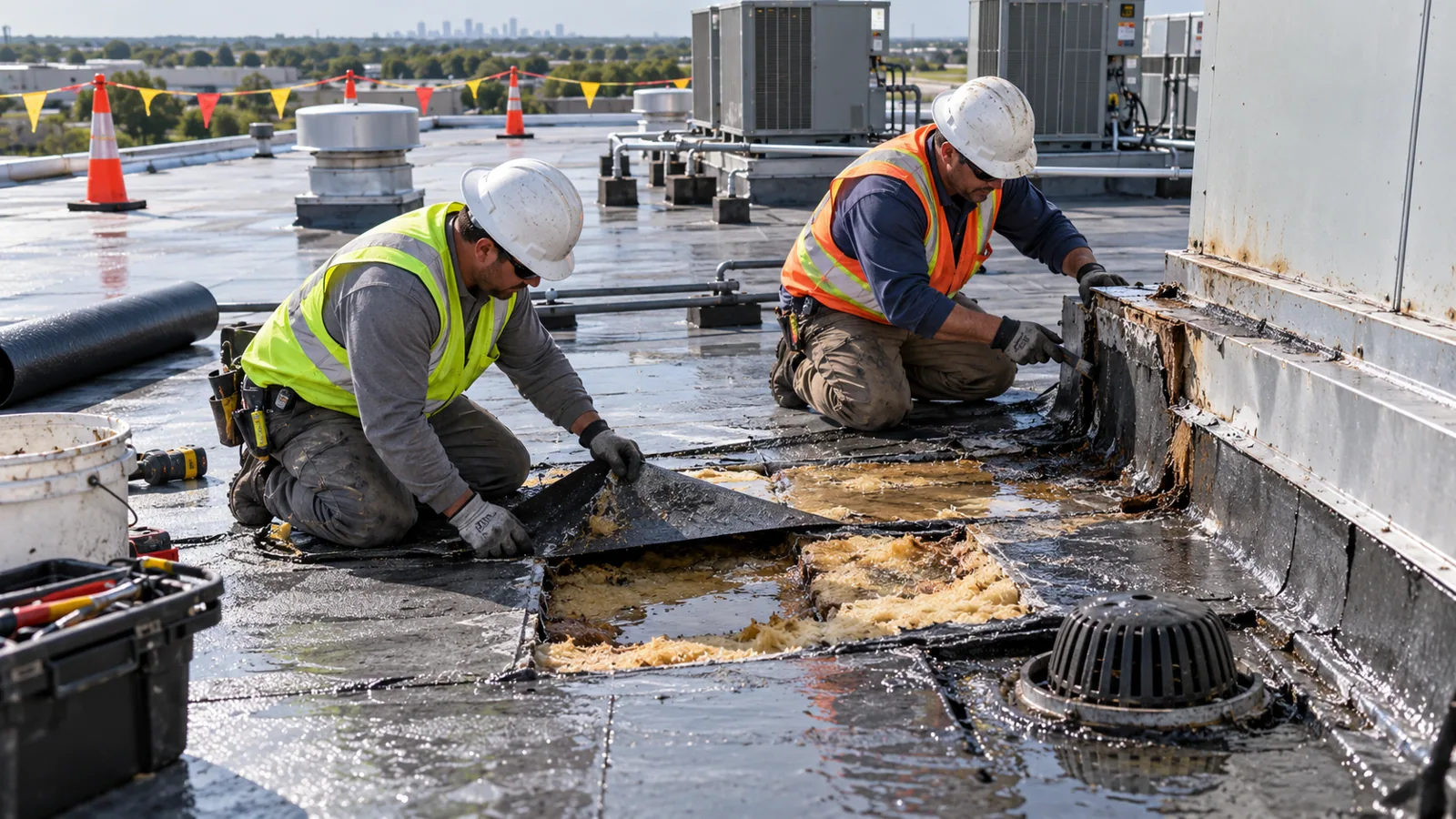 Wind Damage Roof Repair in Modesto