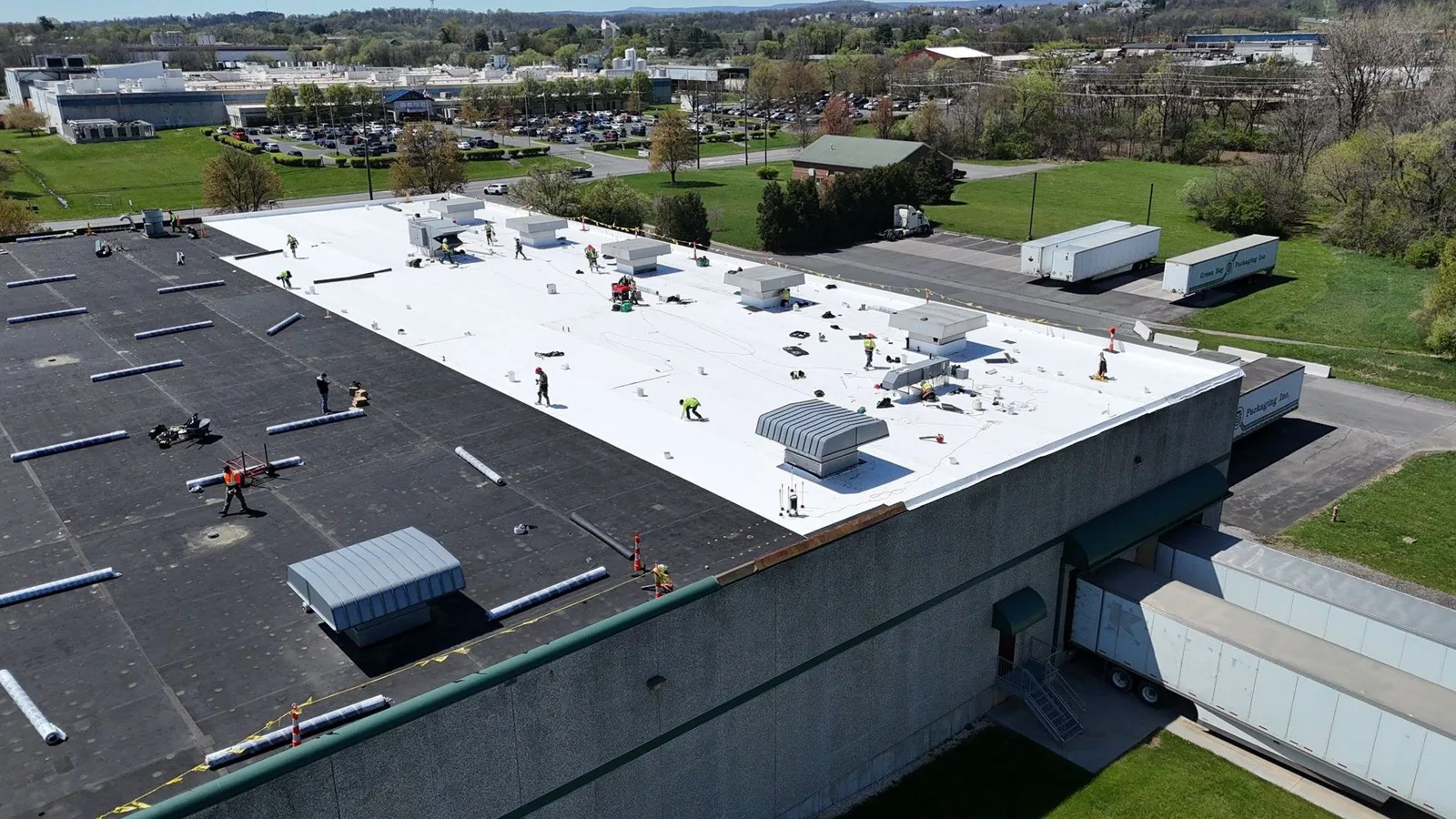 Warehouse roofing